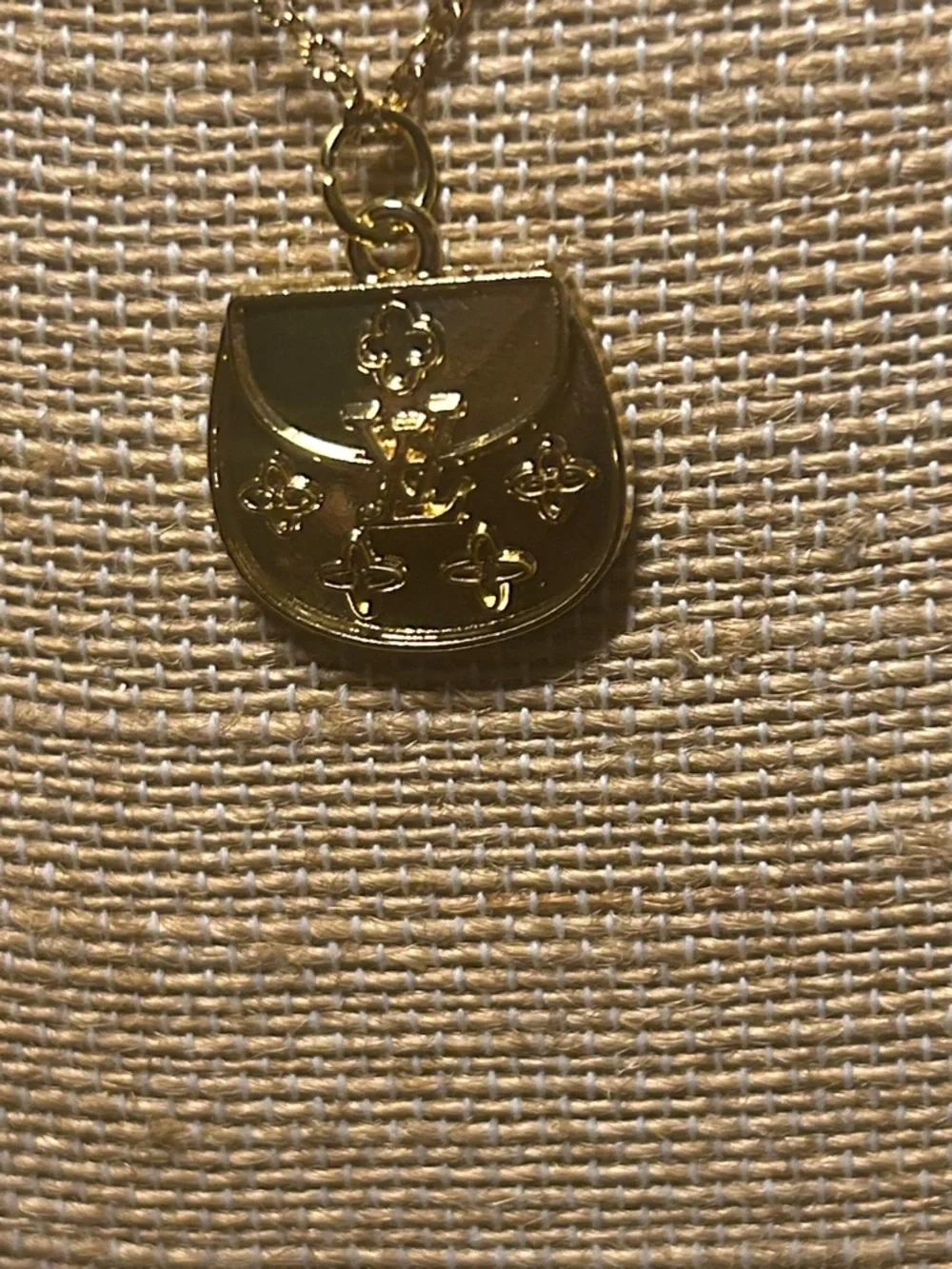 Gold-Tone Floral Pendant Necklace - Women's Jewelry - Picture 3 of 5